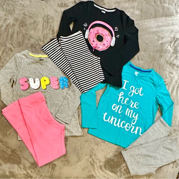 Spotted Zebra Other - Lot of 6 Spotted Zebra Girls size Large (10) NEW! 3 shirts,3 leggings